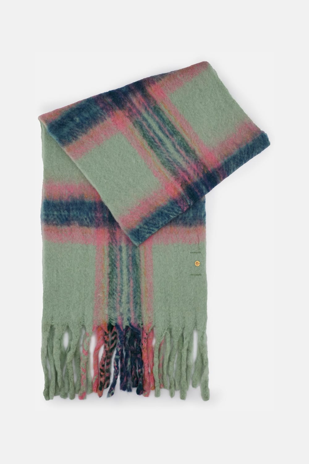 Antik Batik Fringed Scarf In Green