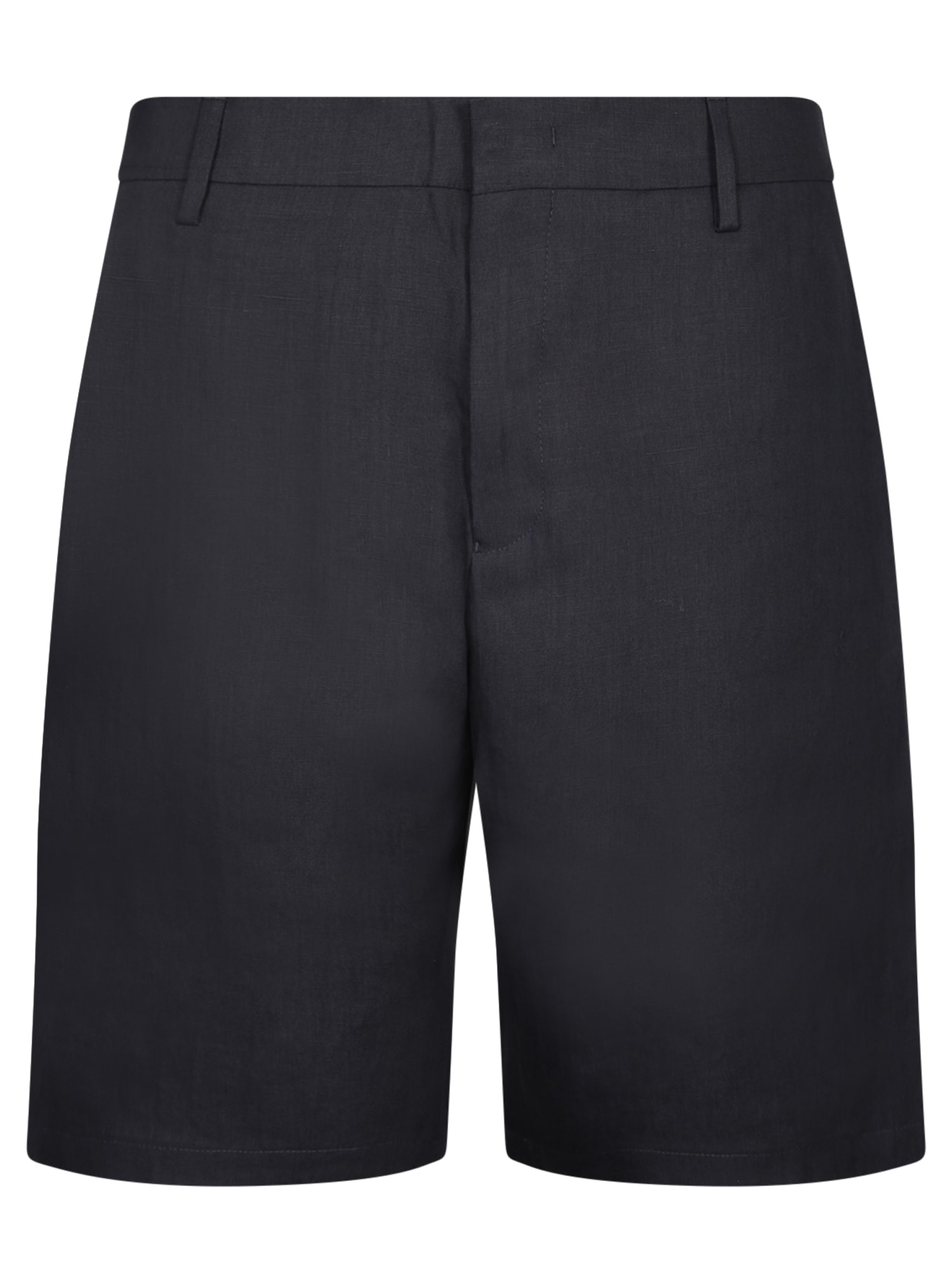 Paul Smith Blue Linen Bermuda Shorts