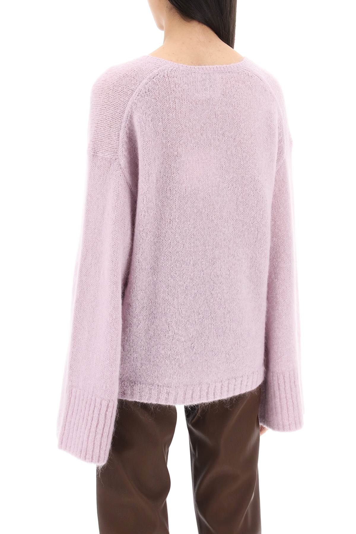 Shop By Malene Birger Wool And Mohair Cimone Sweater In L Pastel Violet