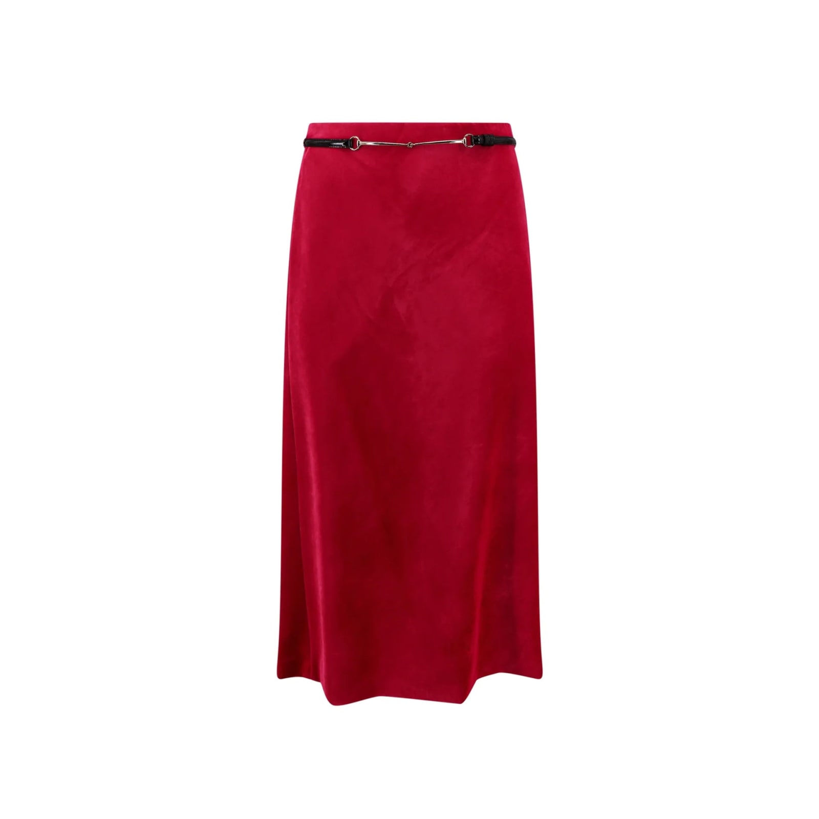 Velvet Bloom Midi Skirt