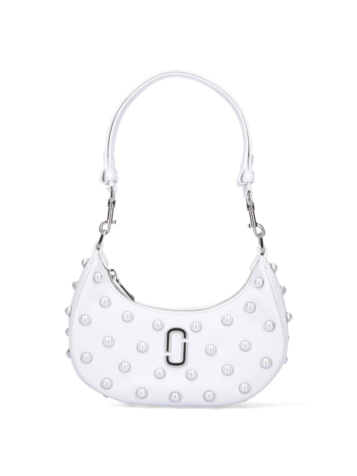 Marc Jacobs The Pearl Curve Bag Shoulder Bag In White