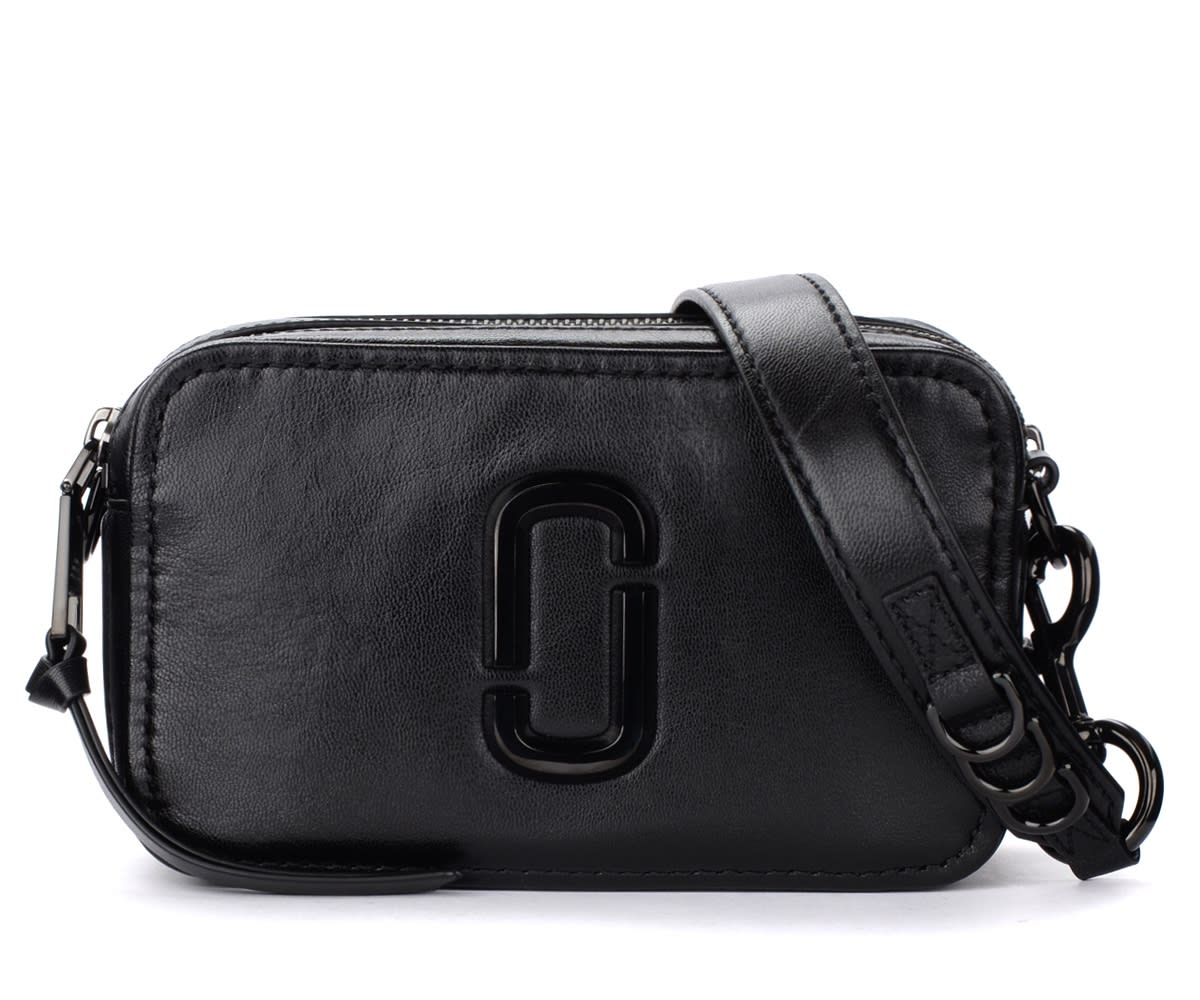 The Marc Jacobs The Softshot Dtm Bag In Black Leather