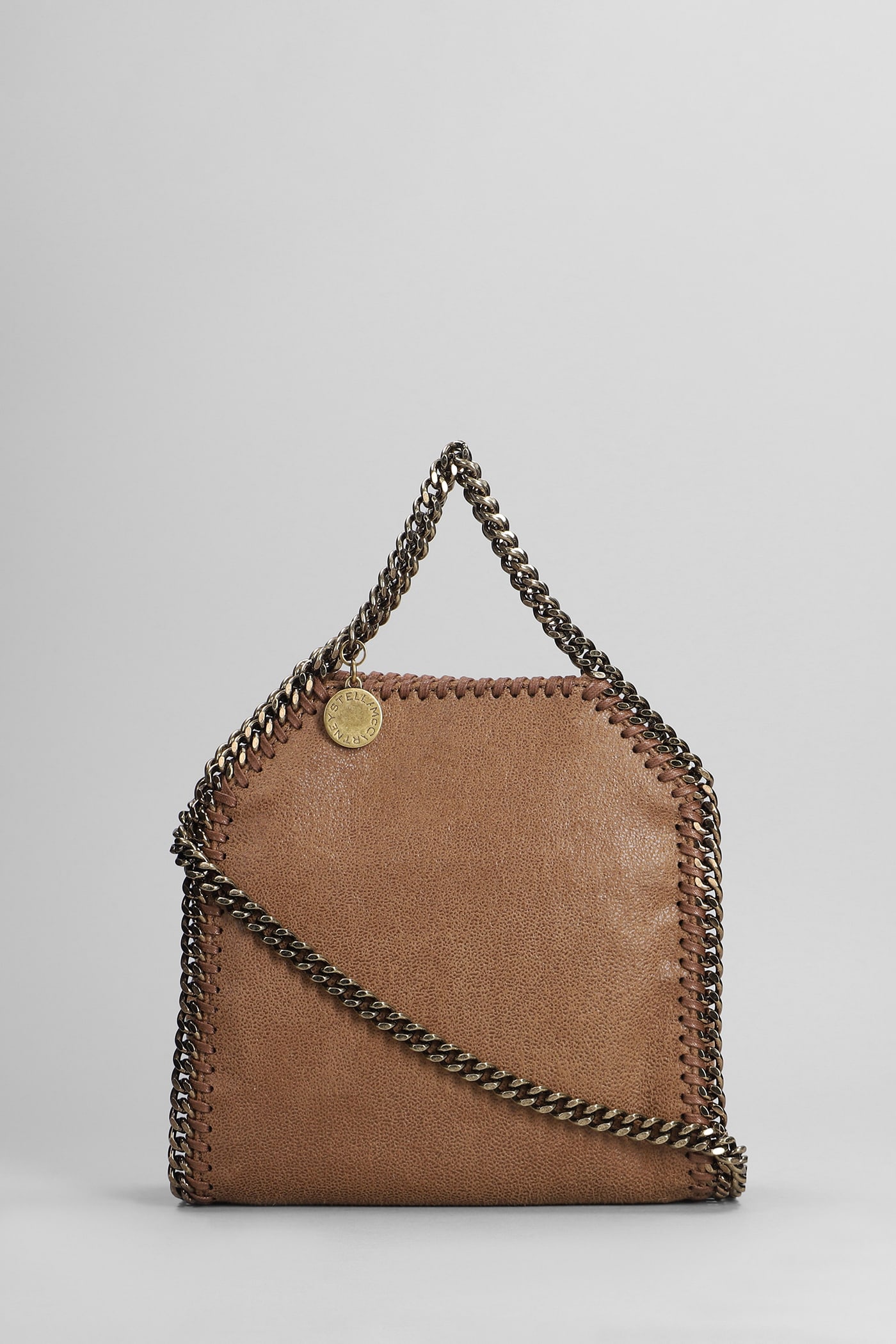 Shop Stella Mccartney Shoulder Bag In Brown Polyester