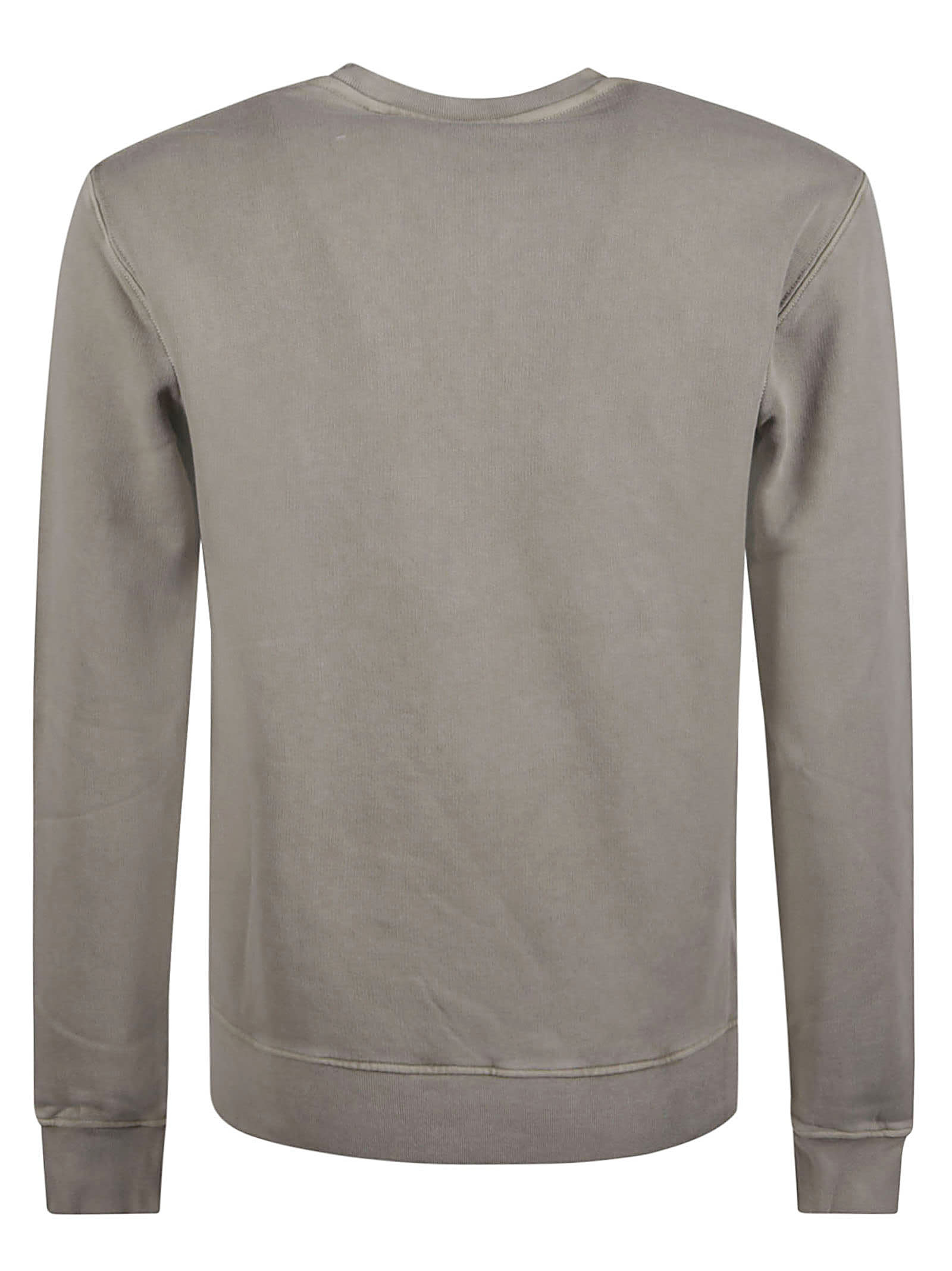 Shop Aspesi Round Neck Sweatshirt In Sabbia