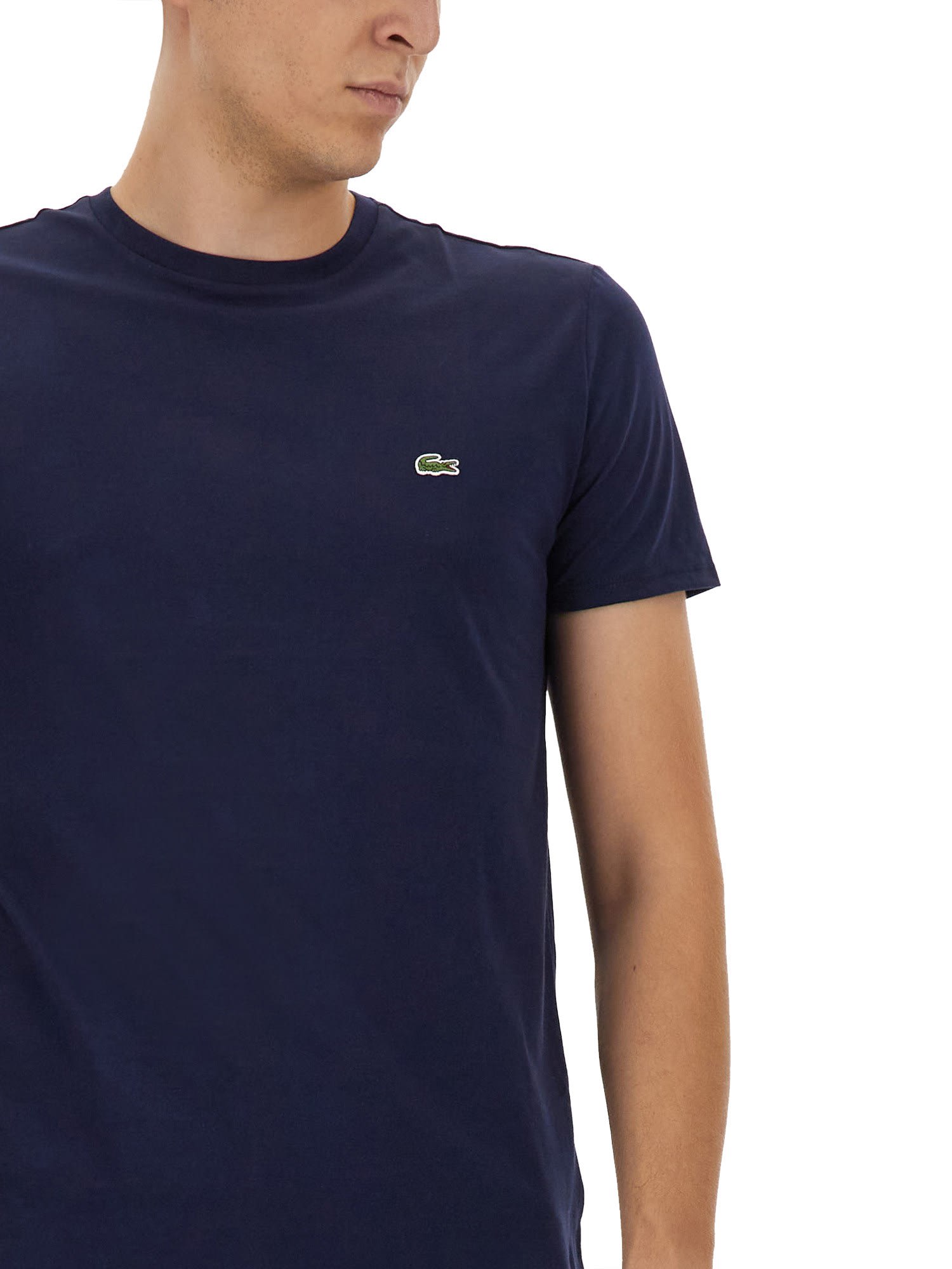 Shop Lacoste T-shirt With Logo In Blue