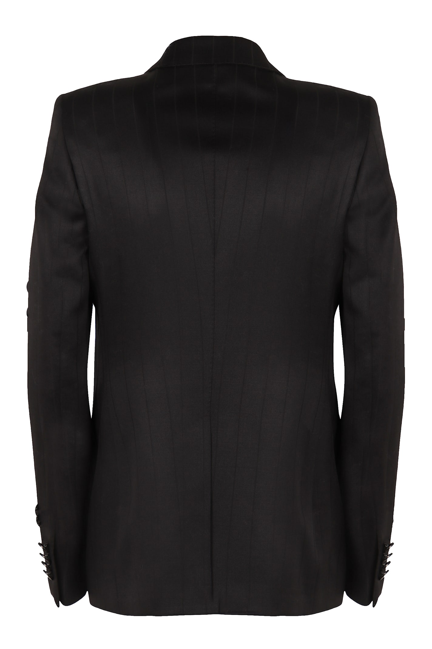 Shop Tagliatore Double-breasted Wool Blazer In Black