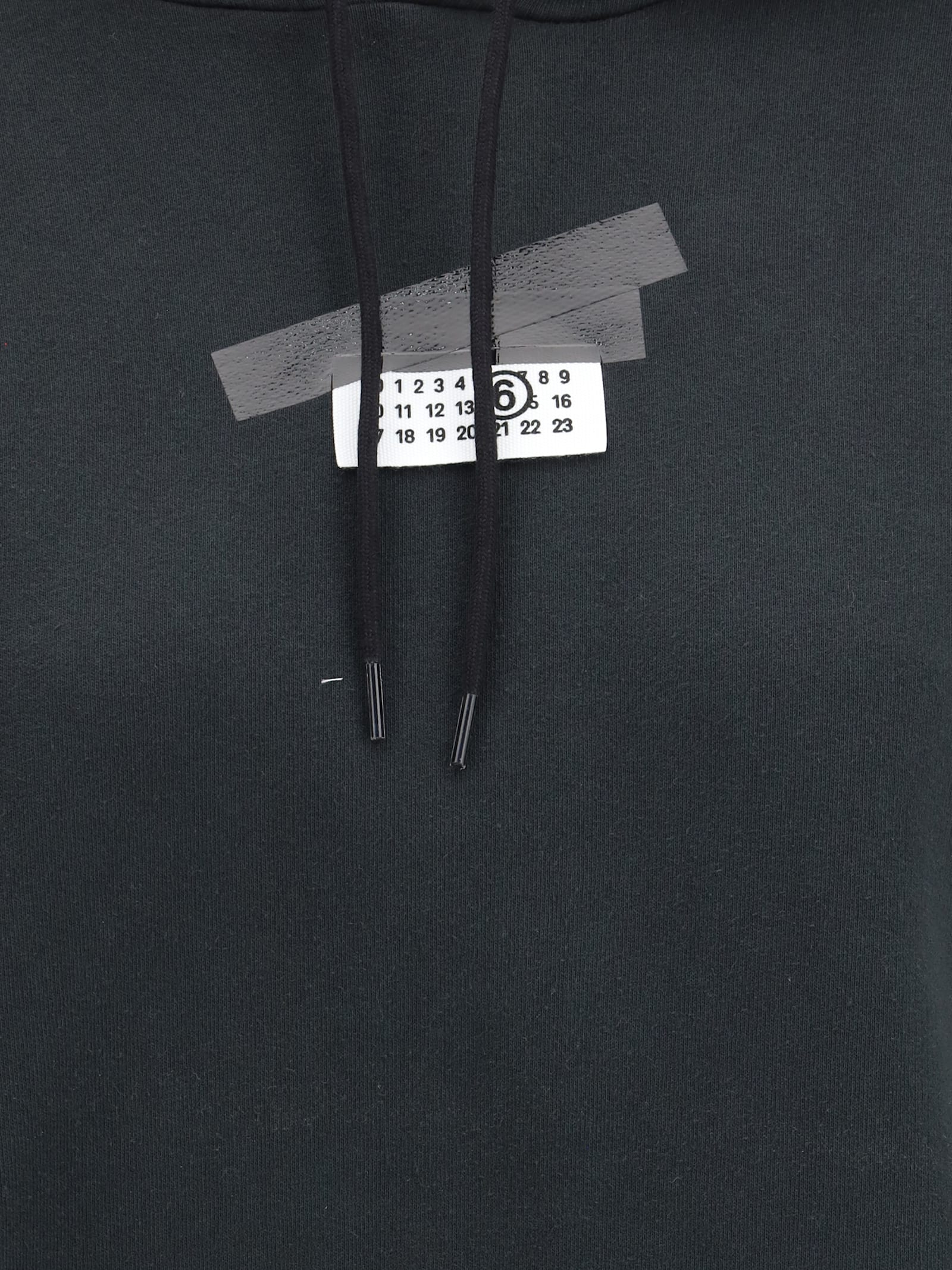 Mm6 Maison Margiela Hooded Sweatshirt In Blue