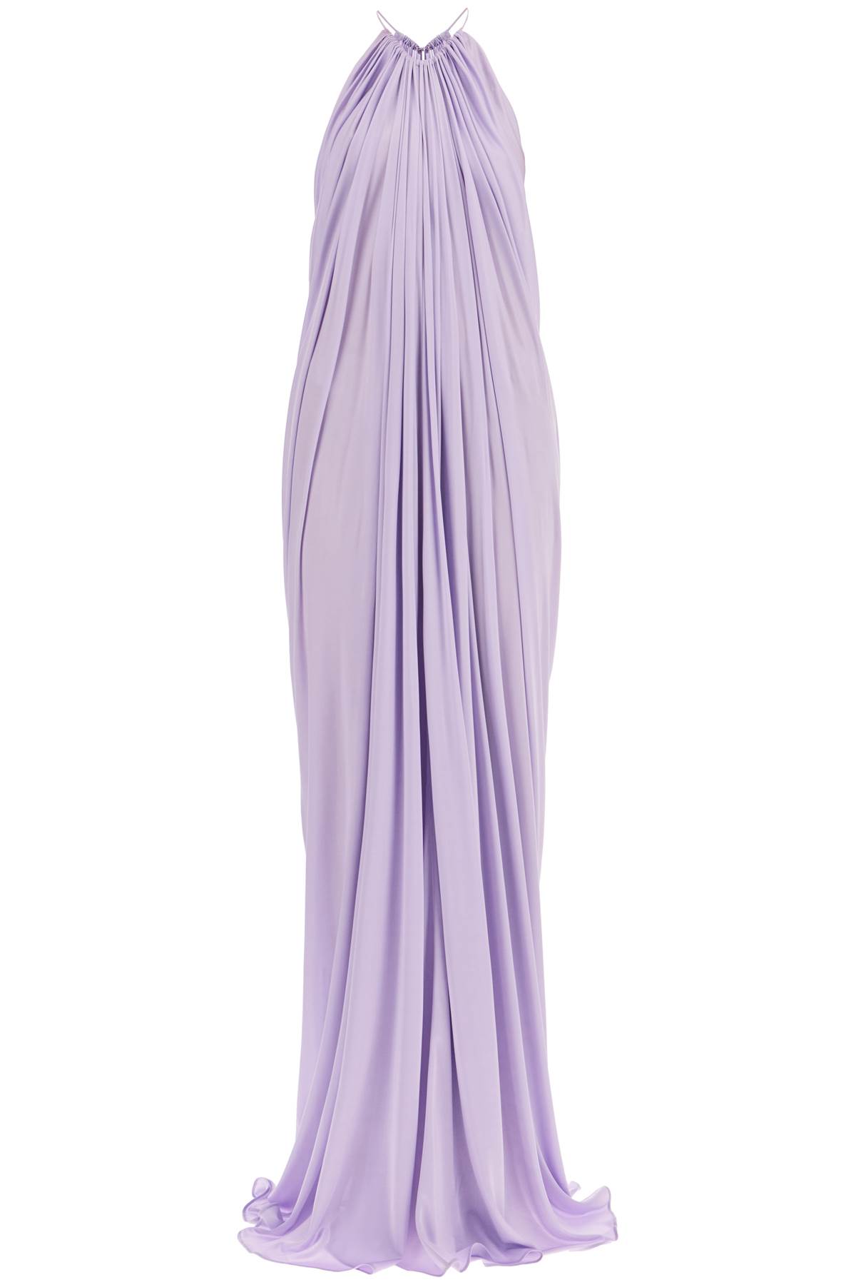 Shop Tom Ford Long Shiny Jersey Dress In Bright Lilac (purple)