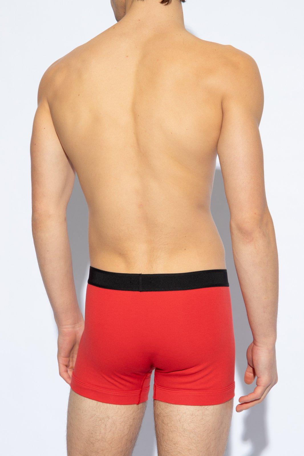 Tom Ford Mens Red Logo-embroidered Cotton-blend Jersey Boxers In Red