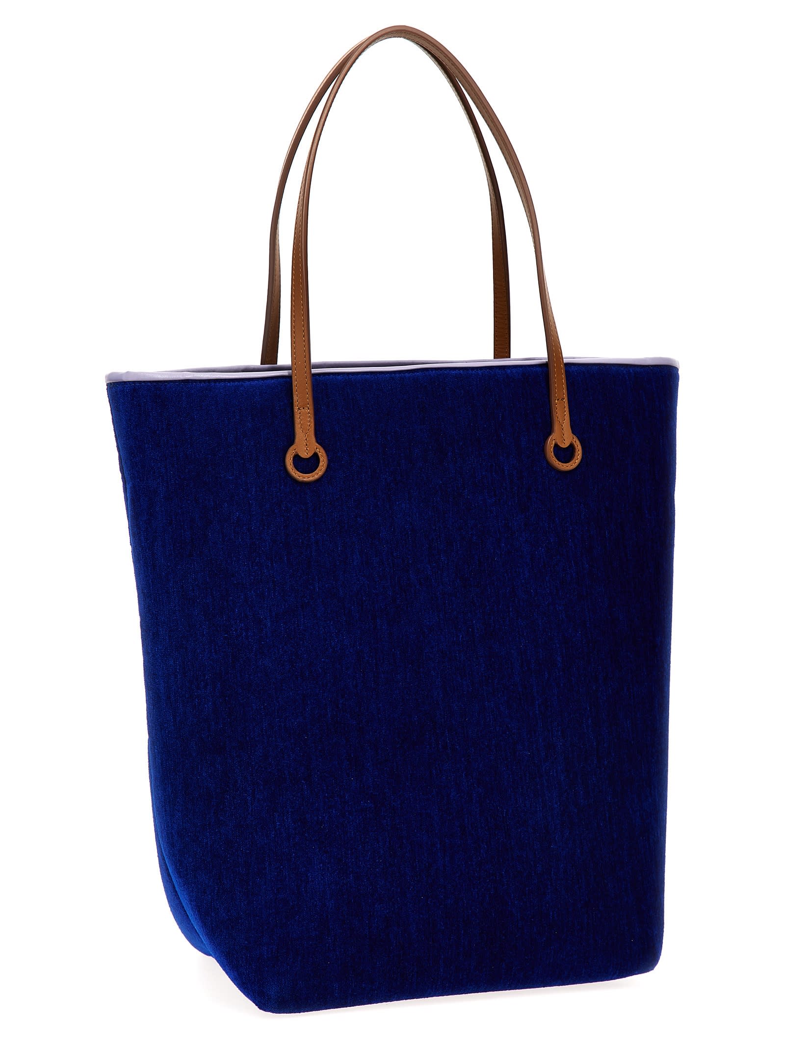 Shop Jw Anderson Tall Anchor Tote Shopping Bag In Blue