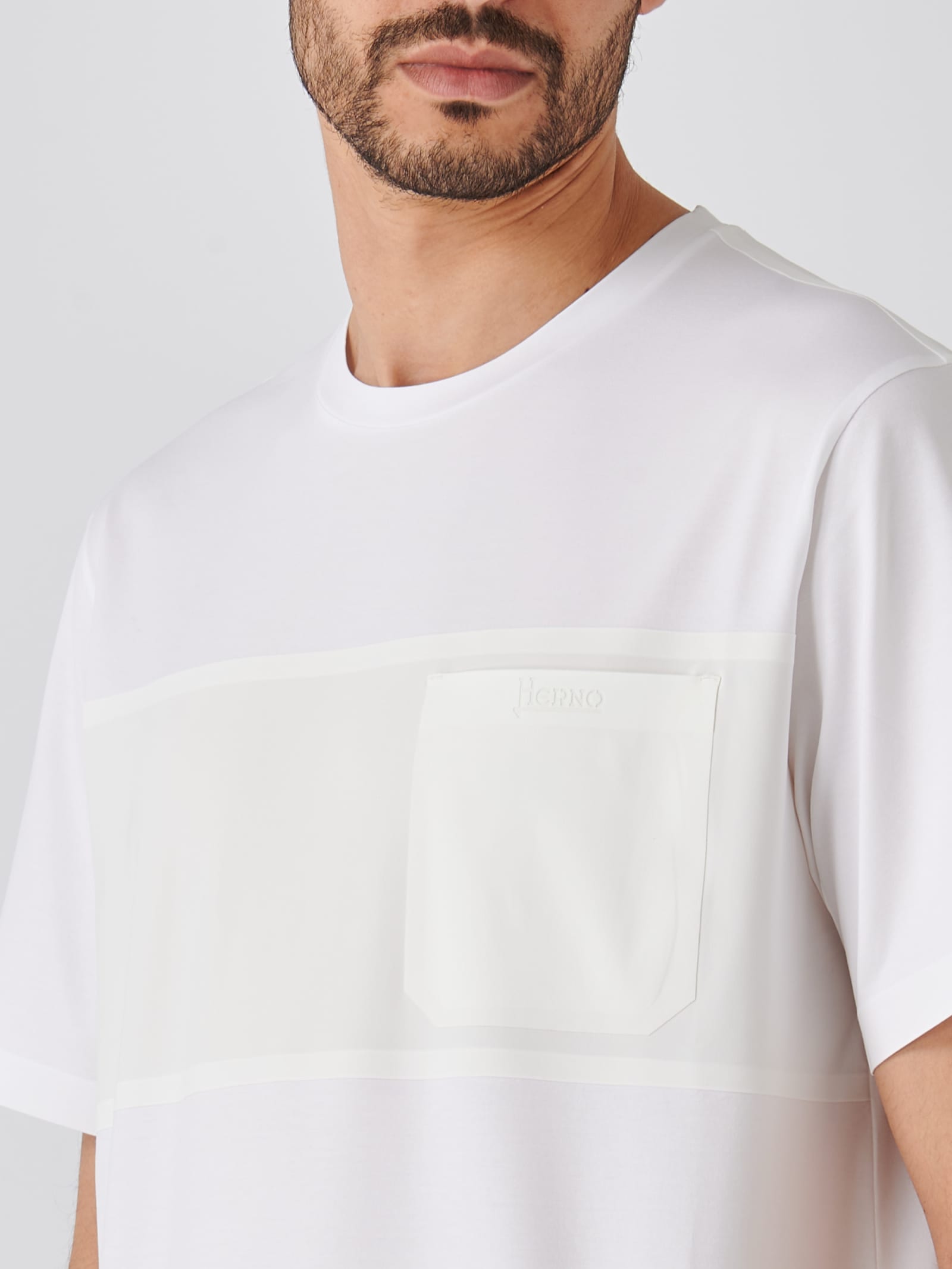 Shop Herno T-shirt T-shirt In Bianco