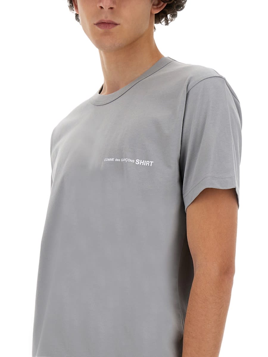 Shop Comme Des Garçons Shirt Jersey T-shirt In Grey