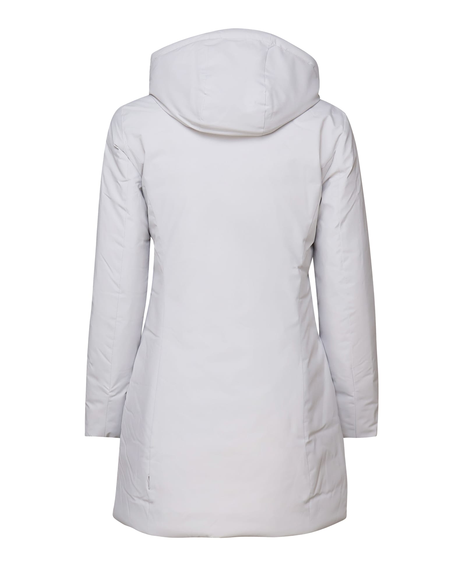 Save The Duck Hooded Padded Coat In Fog Grey