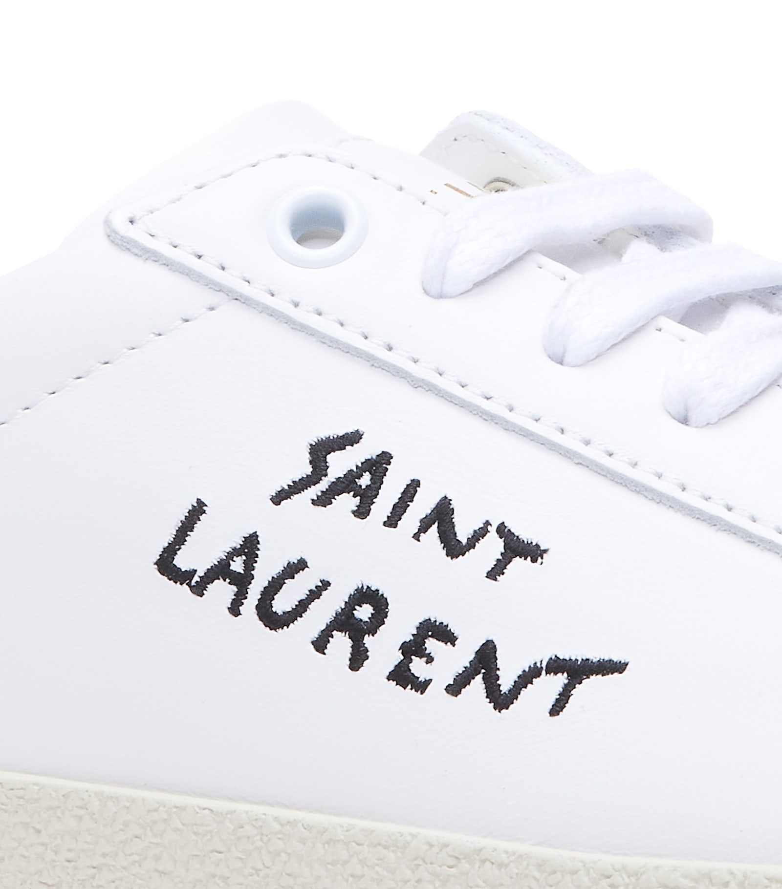 Shop Saint Laurent Signature Sneakers In White