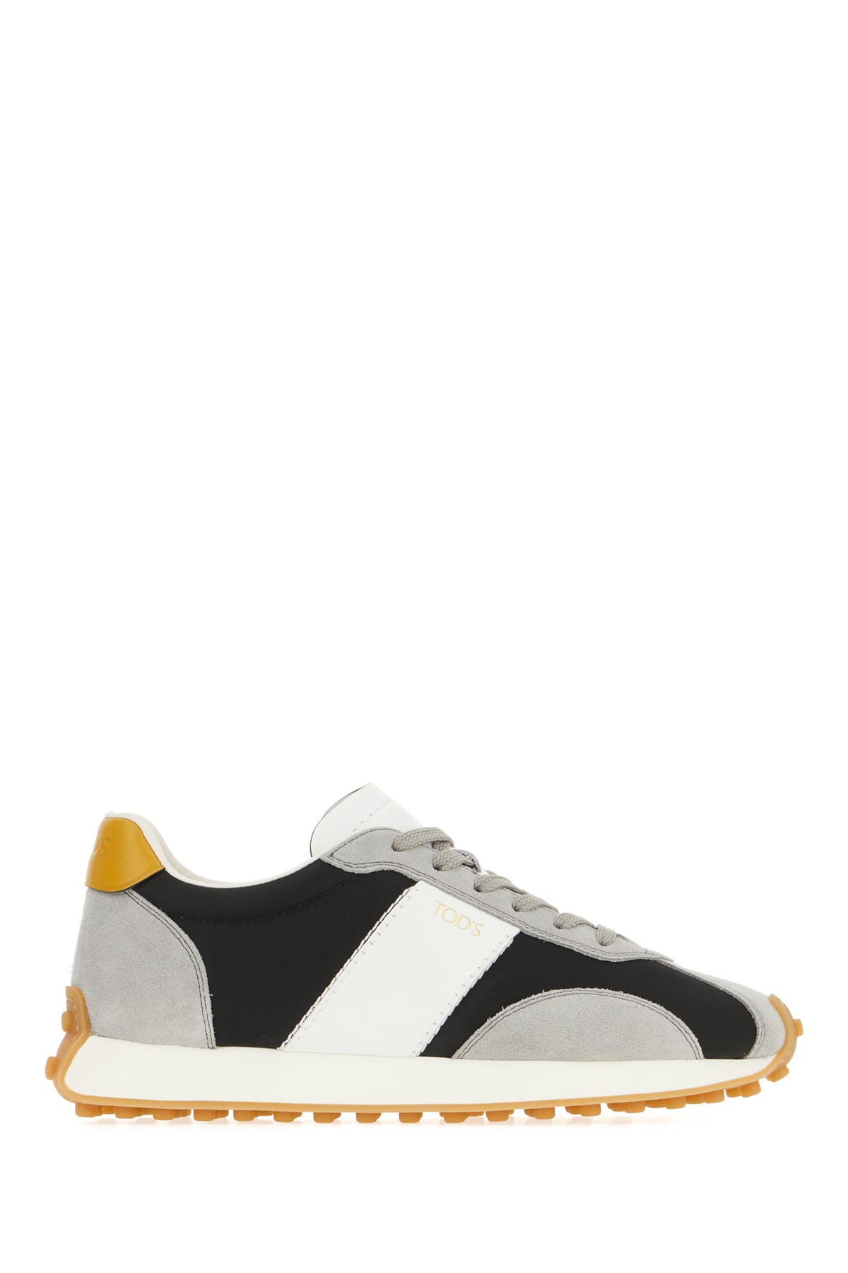 Tod's Multicolor Fabric And Suede Sneakers In Gray