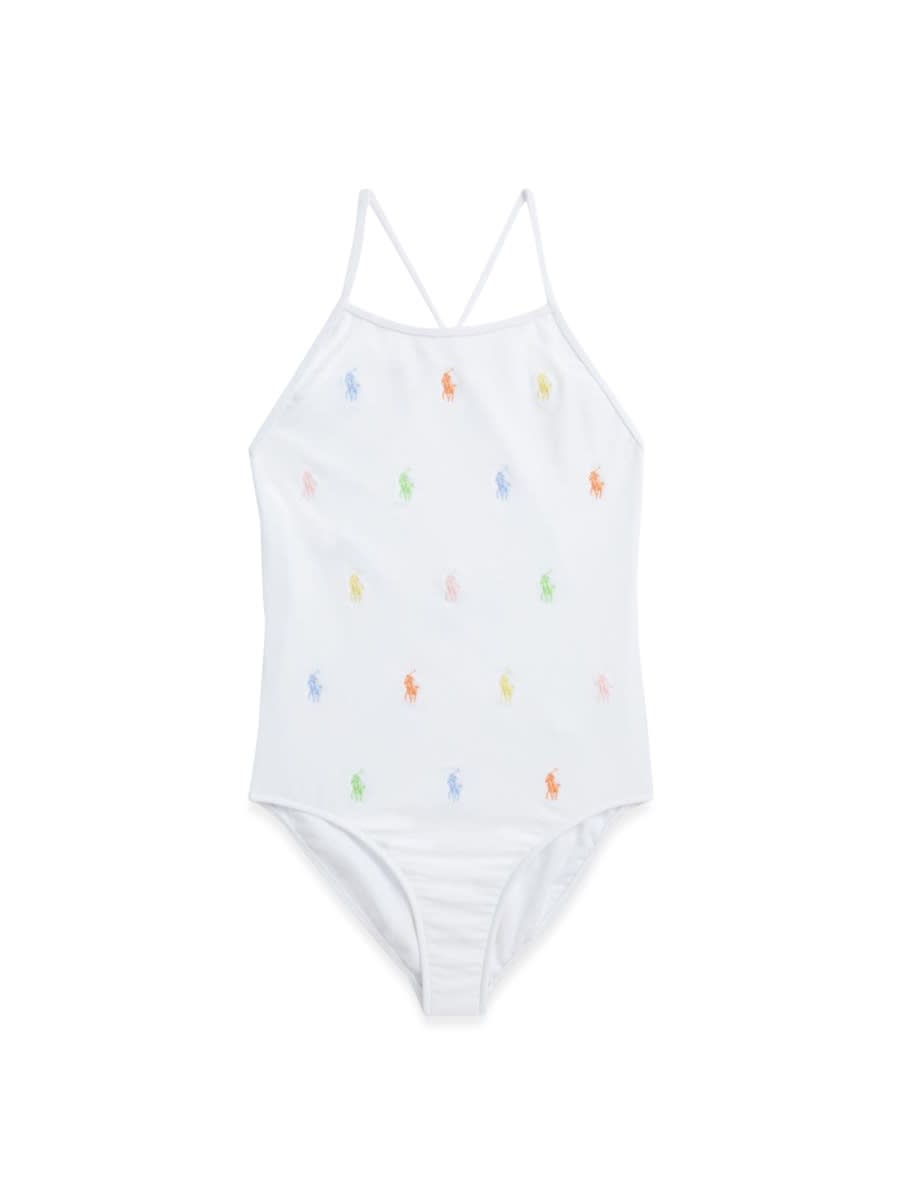 Shop Ralph Lauren Allovrpp1pceswimwear-1 Pc Swim In White