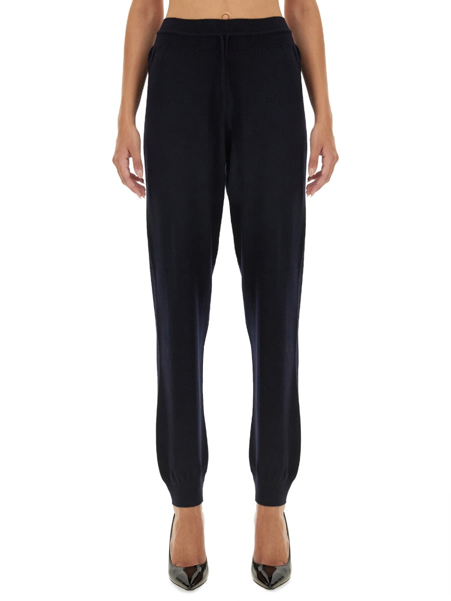 Shop Fabiana Filippi Wool Jogging Pants In Blue