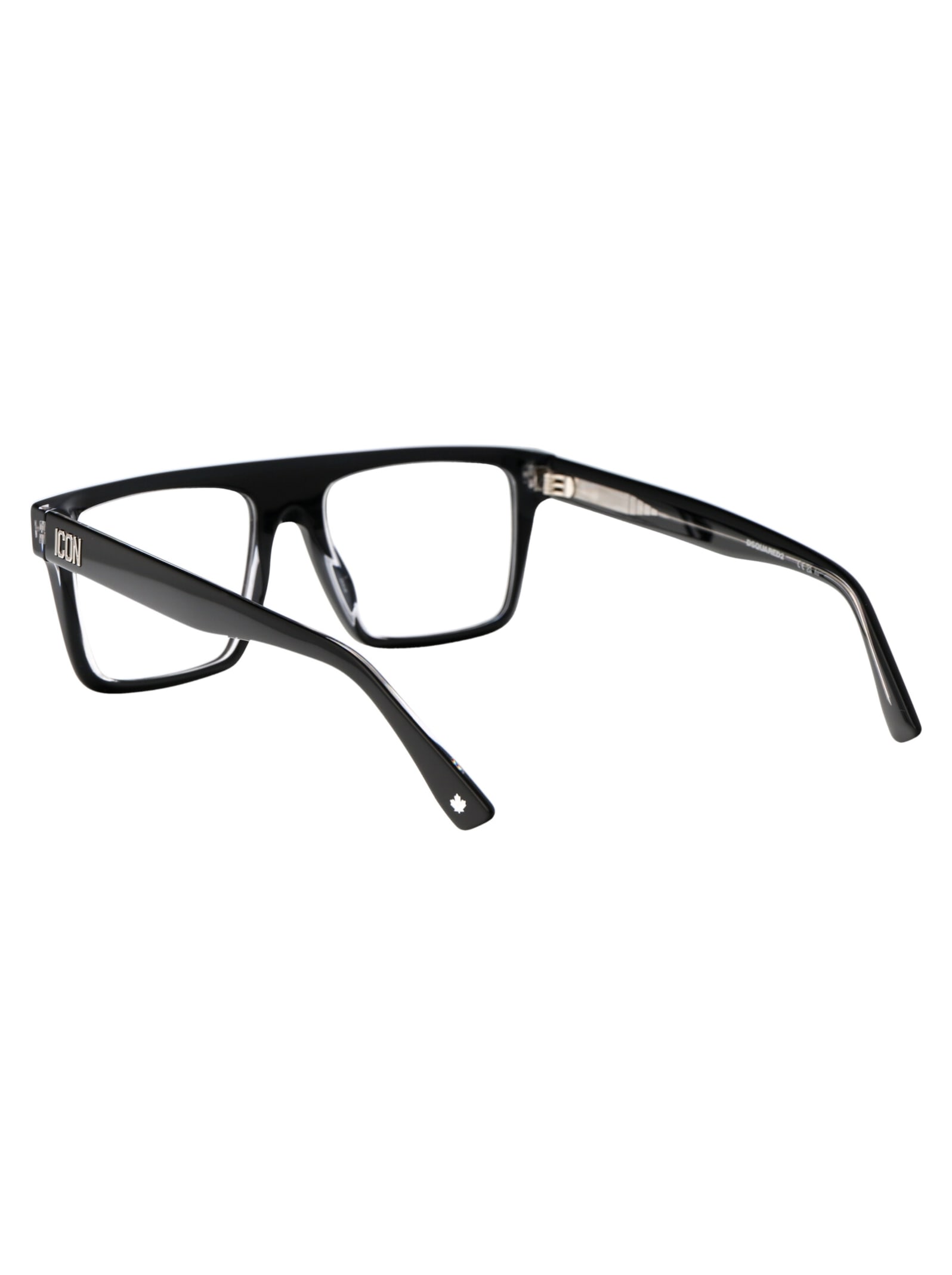 Shop Dsquared2 Icon 0012 Glasses In 7c5 Black Crystal