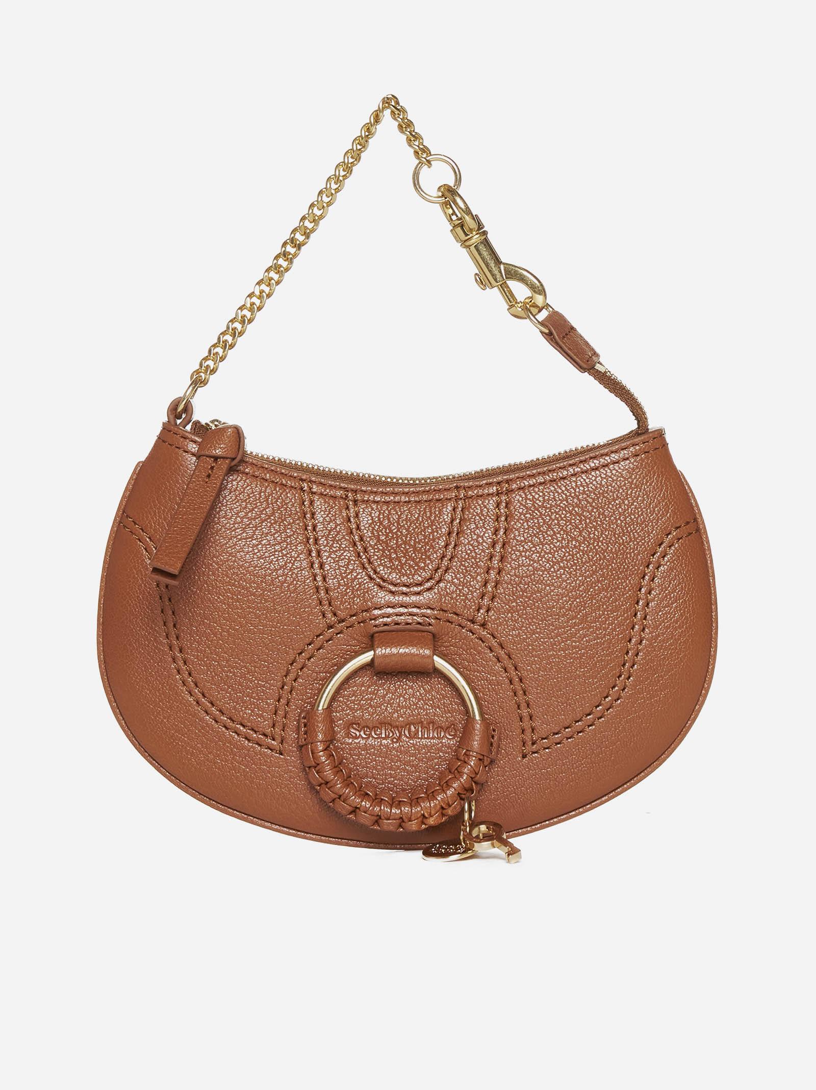 Shop See By Chloé Hana Leather Shoulder Bag In Brown