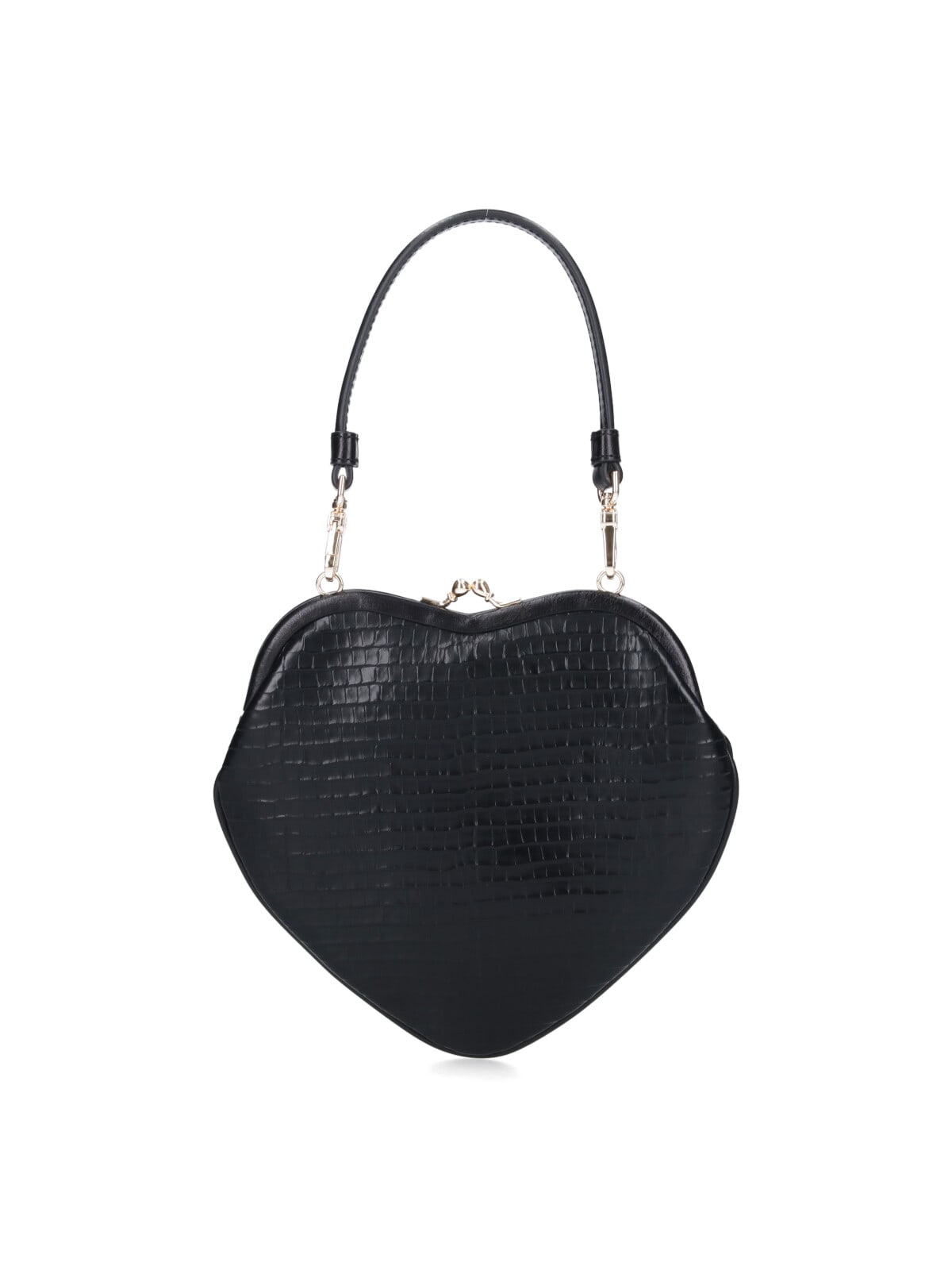 Vivienne Westwood Belle Heart Bag In Black
