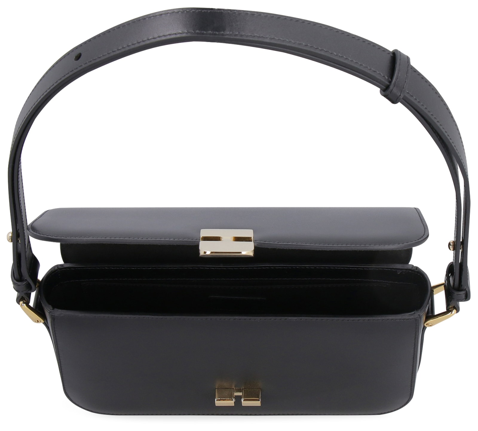 Shop Apc Grace Leather Crossbody Bag In Lzz Black