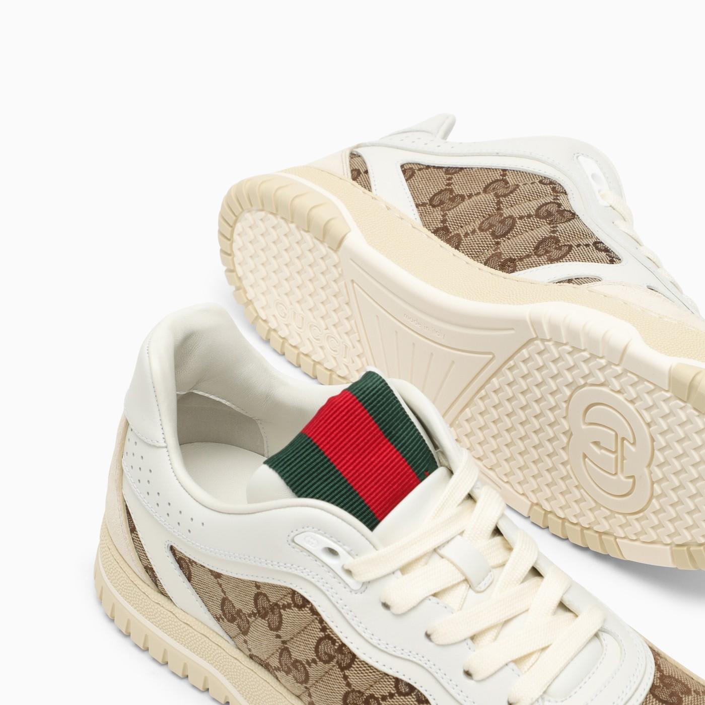 Gucci Re-web Trainer In Original Gg Canvas Women In Ivobeebgwgwg
