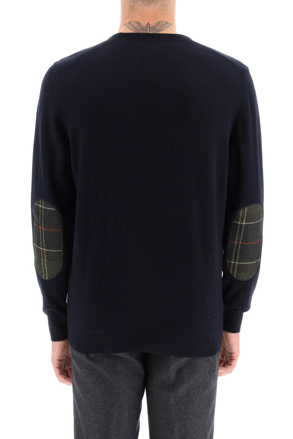 Shop Barbour Harrow Wool And Cashmere Sweater In Blue