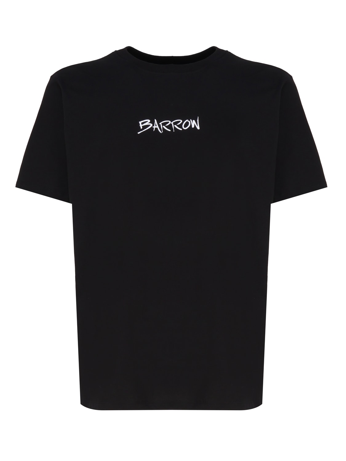 Shop Barrow T-shirt With Logo And Print On The Back In Nero/black