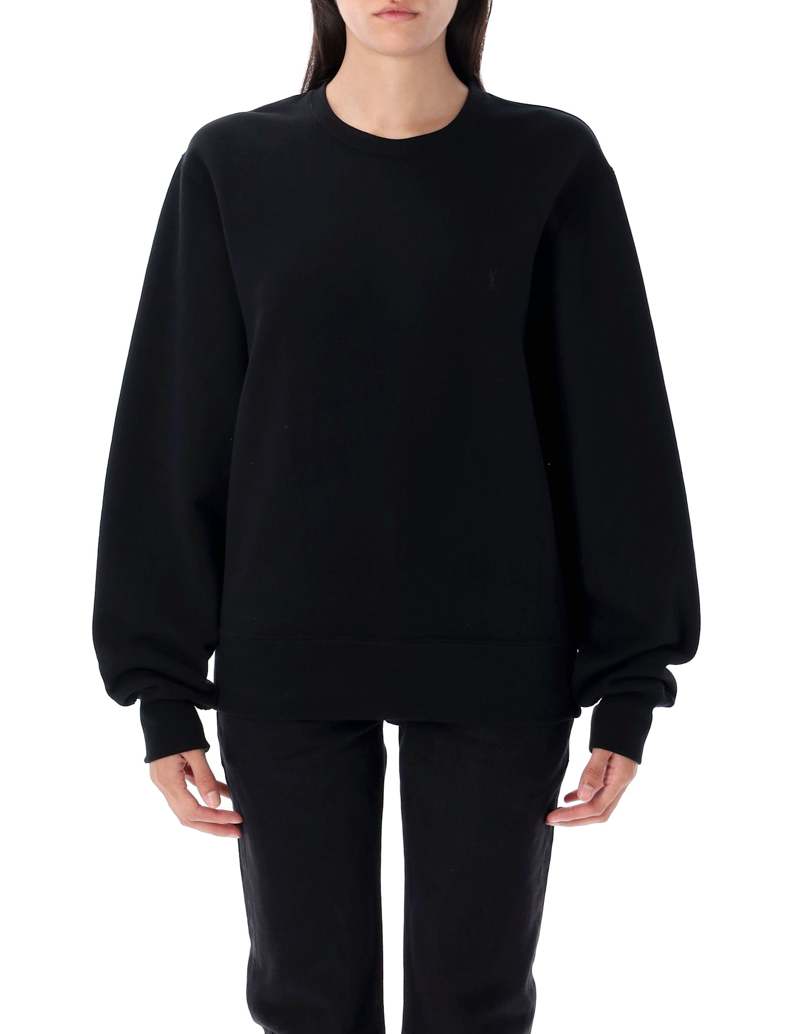 Saint Laurent Cassandre Sweatshirt In Blue