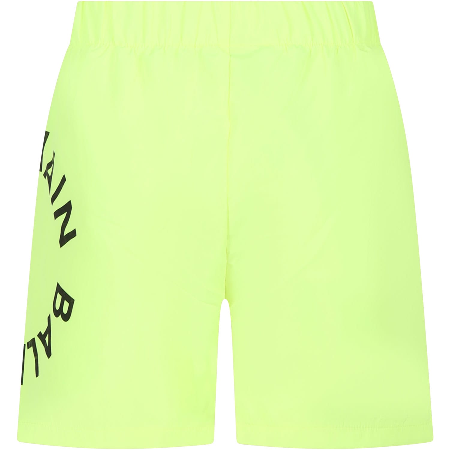 Shop Balmain Yellow Swim Shorts For Boy With Logo