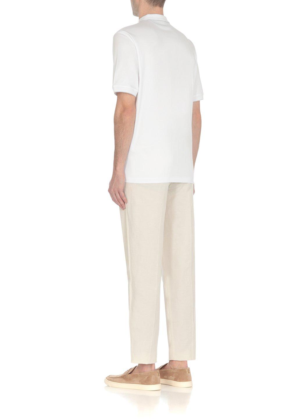 Shop Brunello Cucinelli Logo-embroidered Short-sleeved Polo Shirt