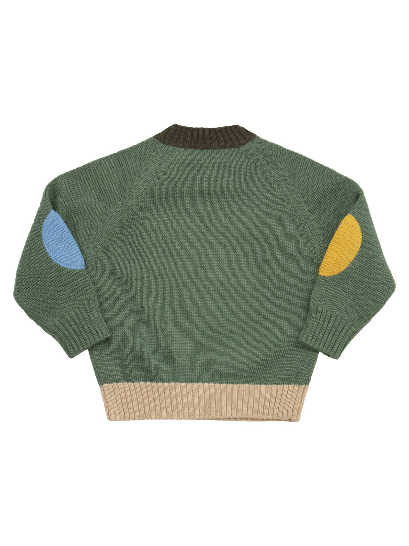 Shop Il Gufo Crew Neck Sweater In Pure Wool In Green