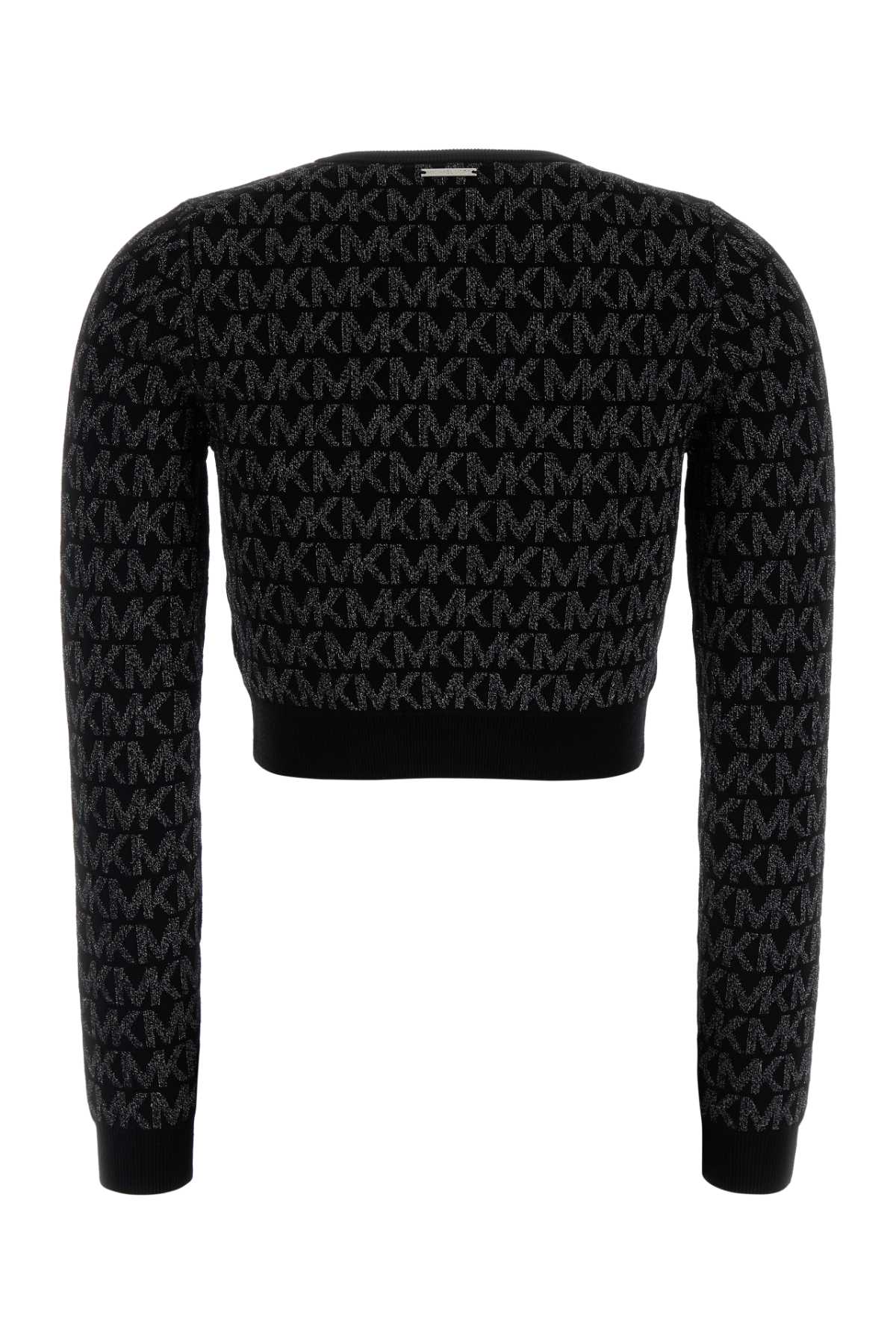 Michael Kors Embroidered Viscose Blend Sweatshirt In Black