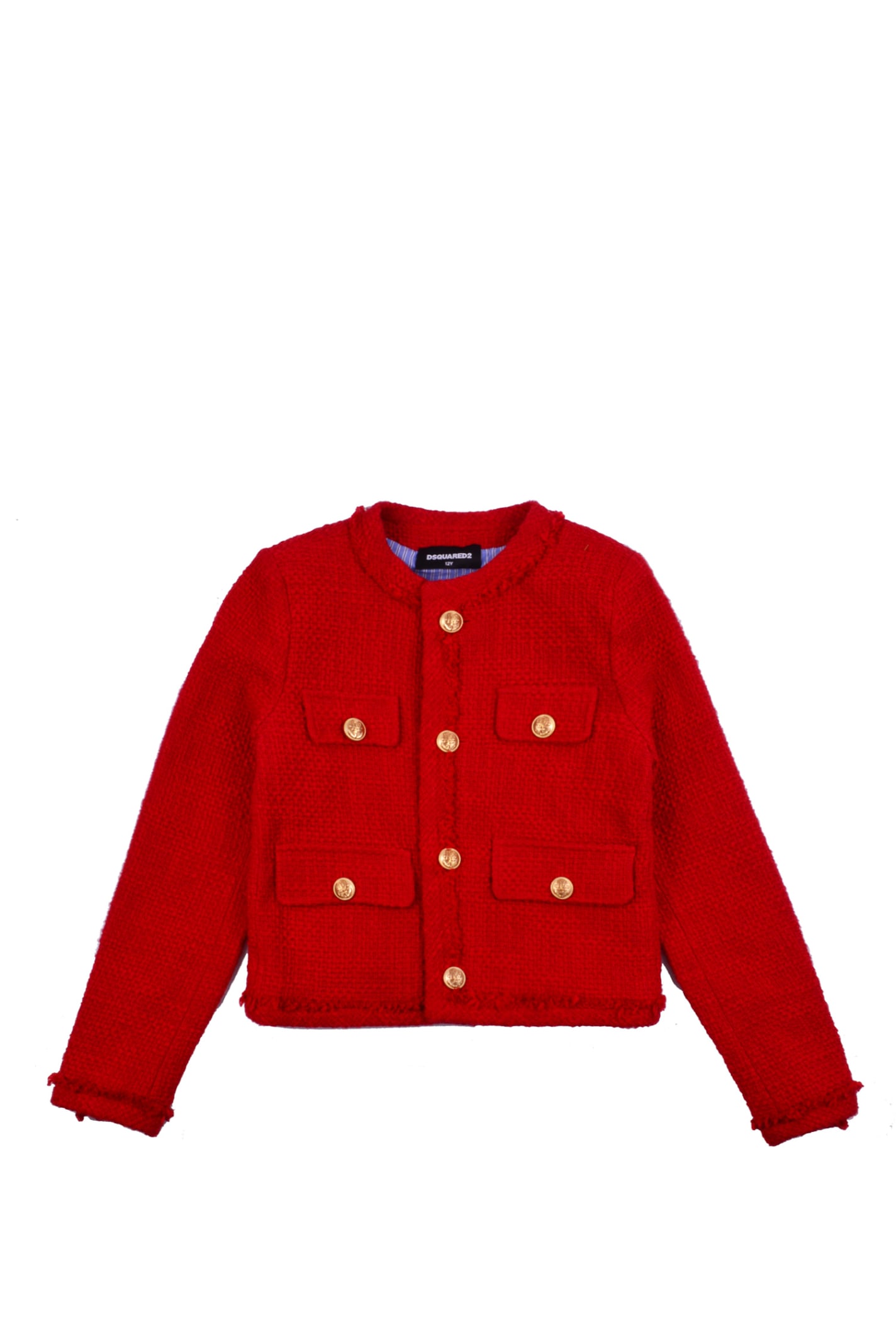 Dsquared2 Jacket With Gold Colored Buttons