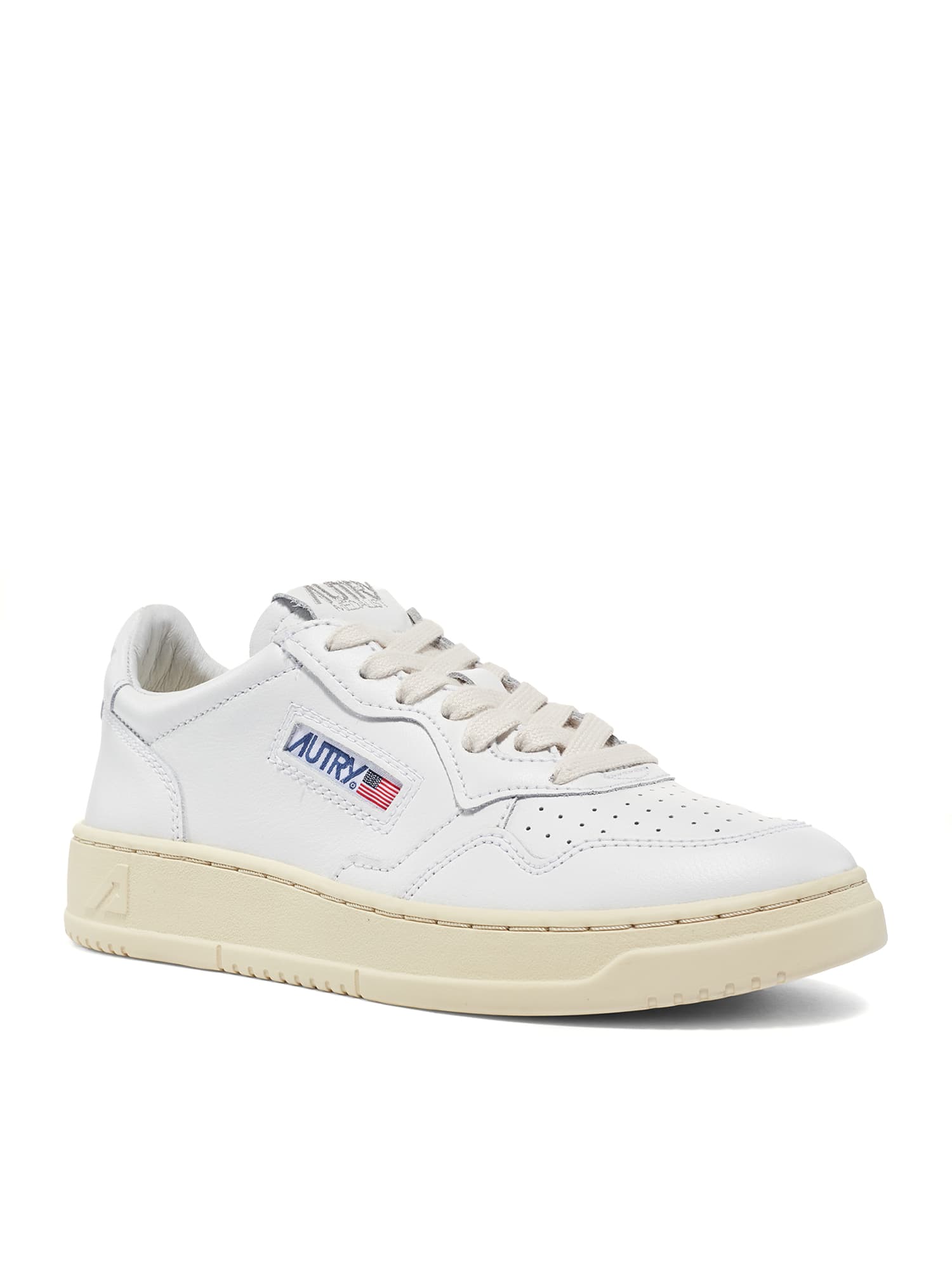 Shop Autry White Medalist Sneakers