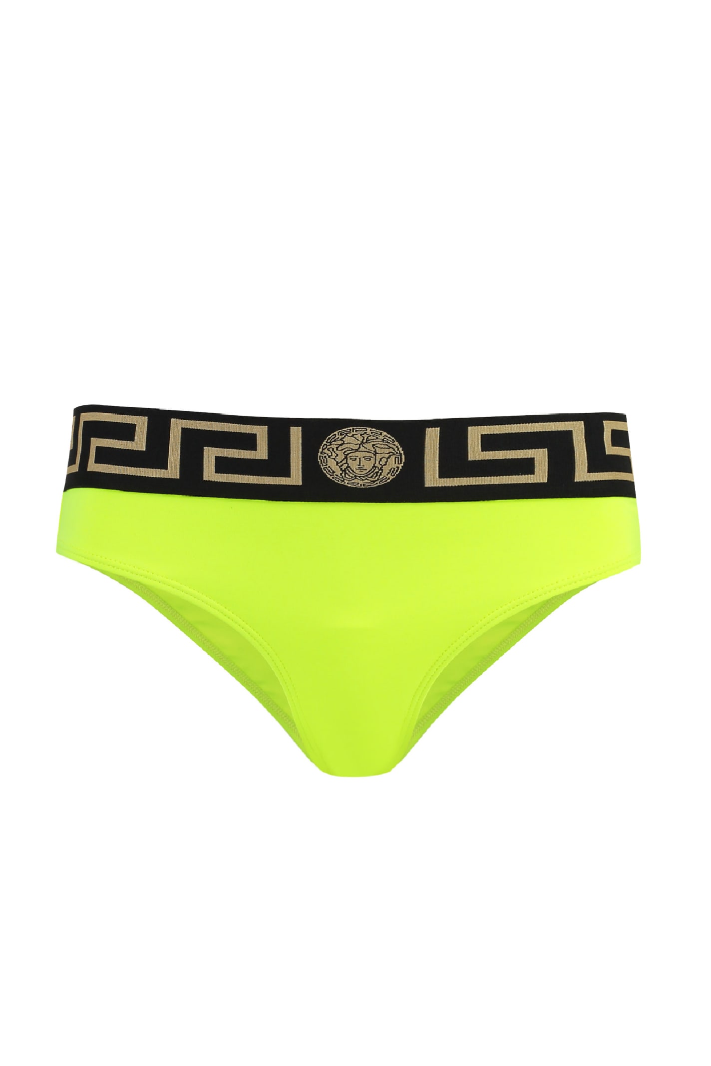 Shop Versace Bikini Hipster In Yellow