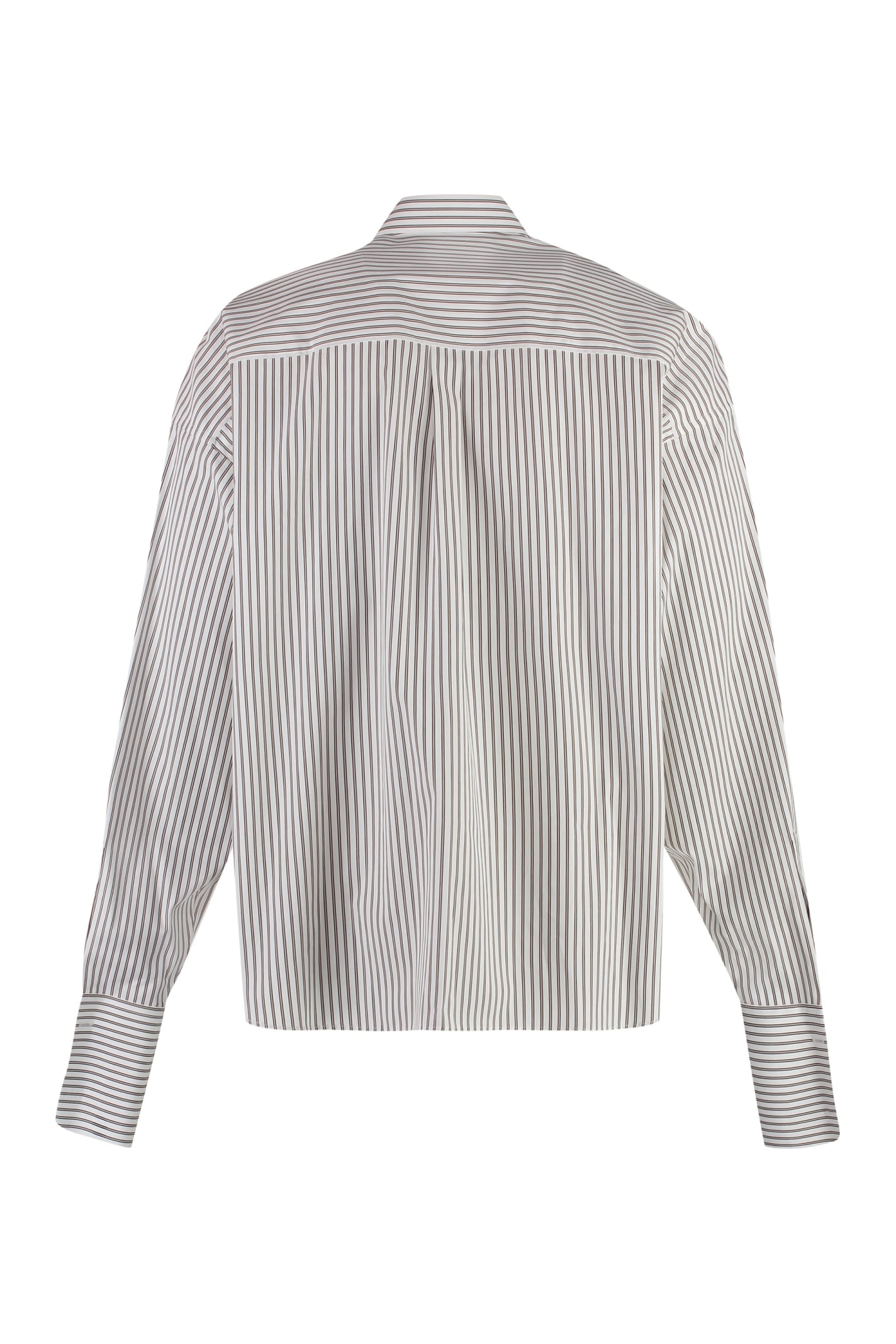 Shop Dolce & Gabbana Striped Cotton Shirt In Rigato