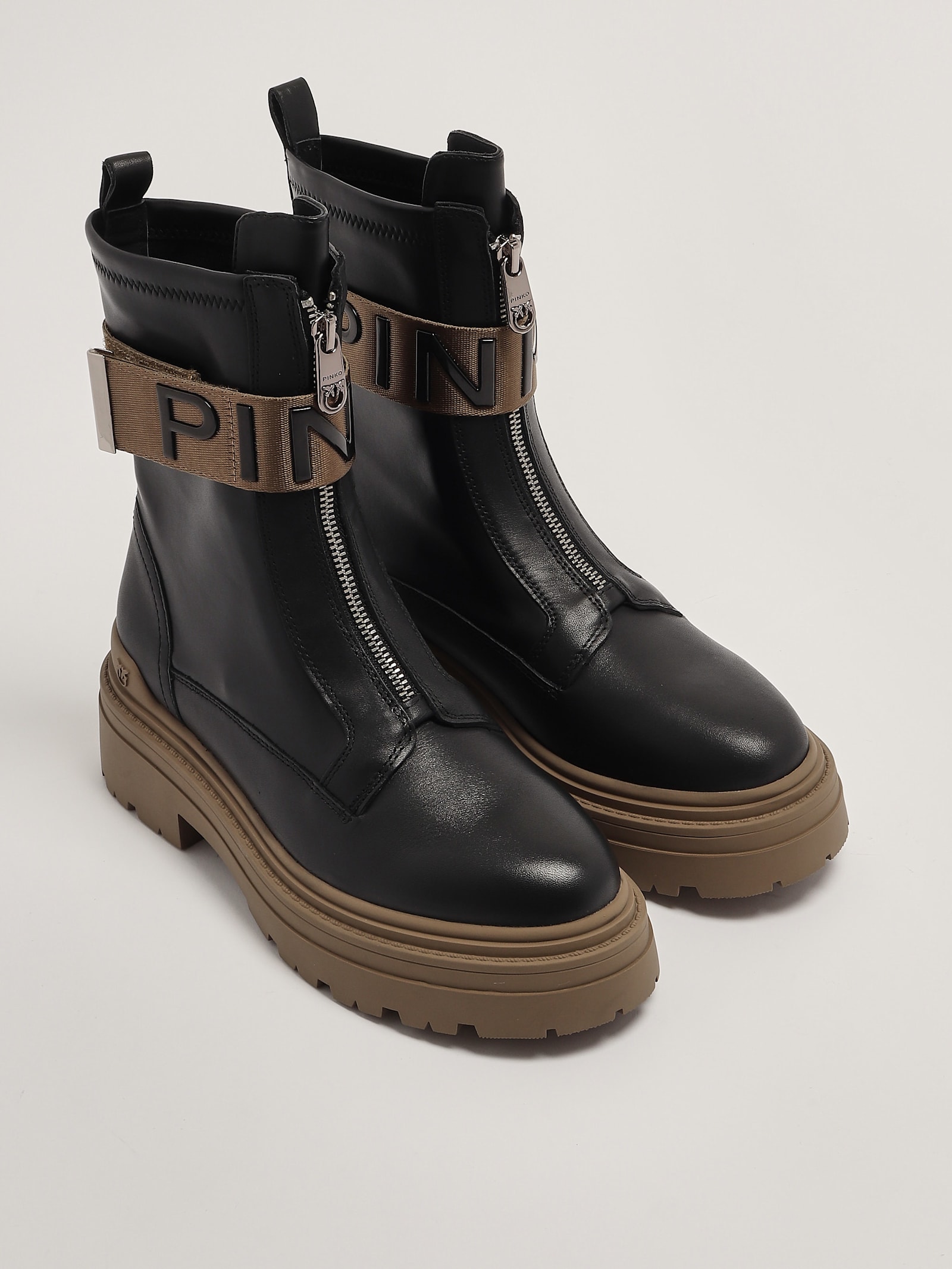 Shop Pinko Mia 13 Boots In Nero