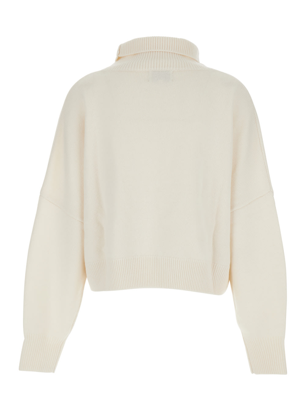 Loulou Studio Luke Stand Collar Sweater In Neutral