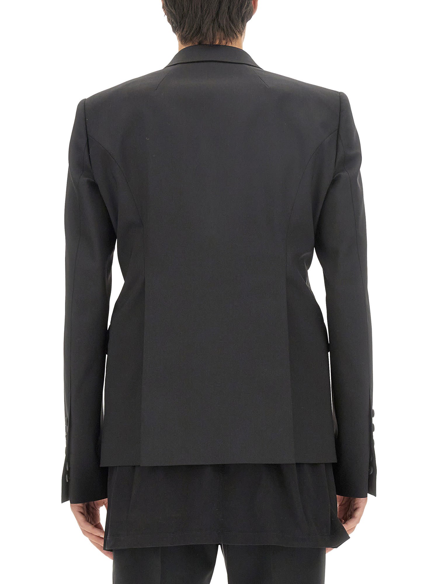 Shop Rick Owens Single-breasted Jacket In Black