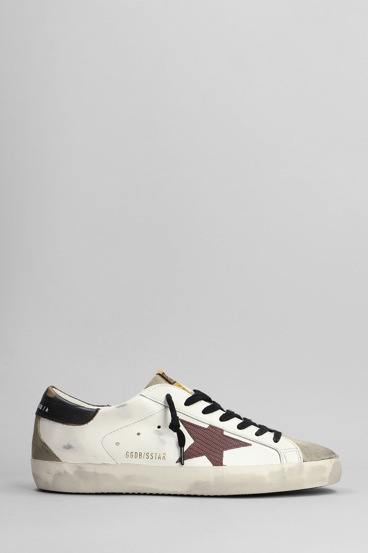 Shop Golden Goose Superstar Sneakers In White Suede And Leather