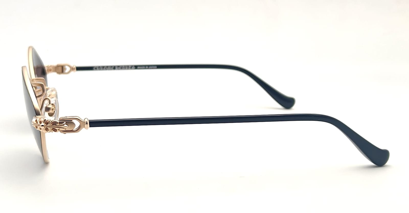 Chrome Hearts Diamond Dog - Matte Black / Matte Gold Plated Sunglasses In Multi