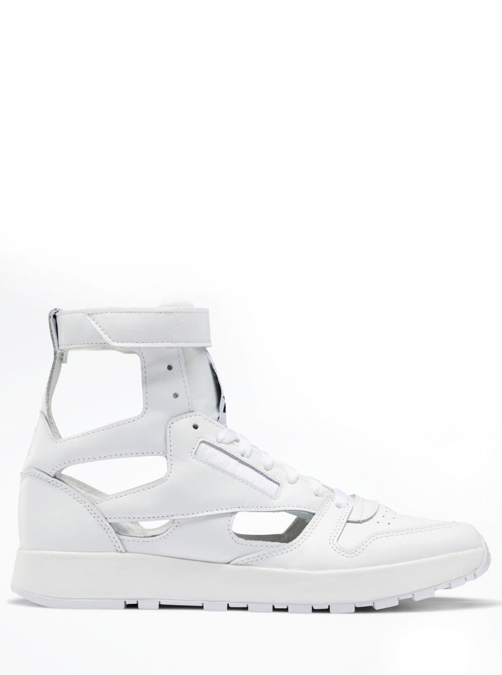 Buy Maison Margiela Mm X Reebok Classic Tabi Sneakers In White Leather online, shop Maison Margiela shoes with free shipping