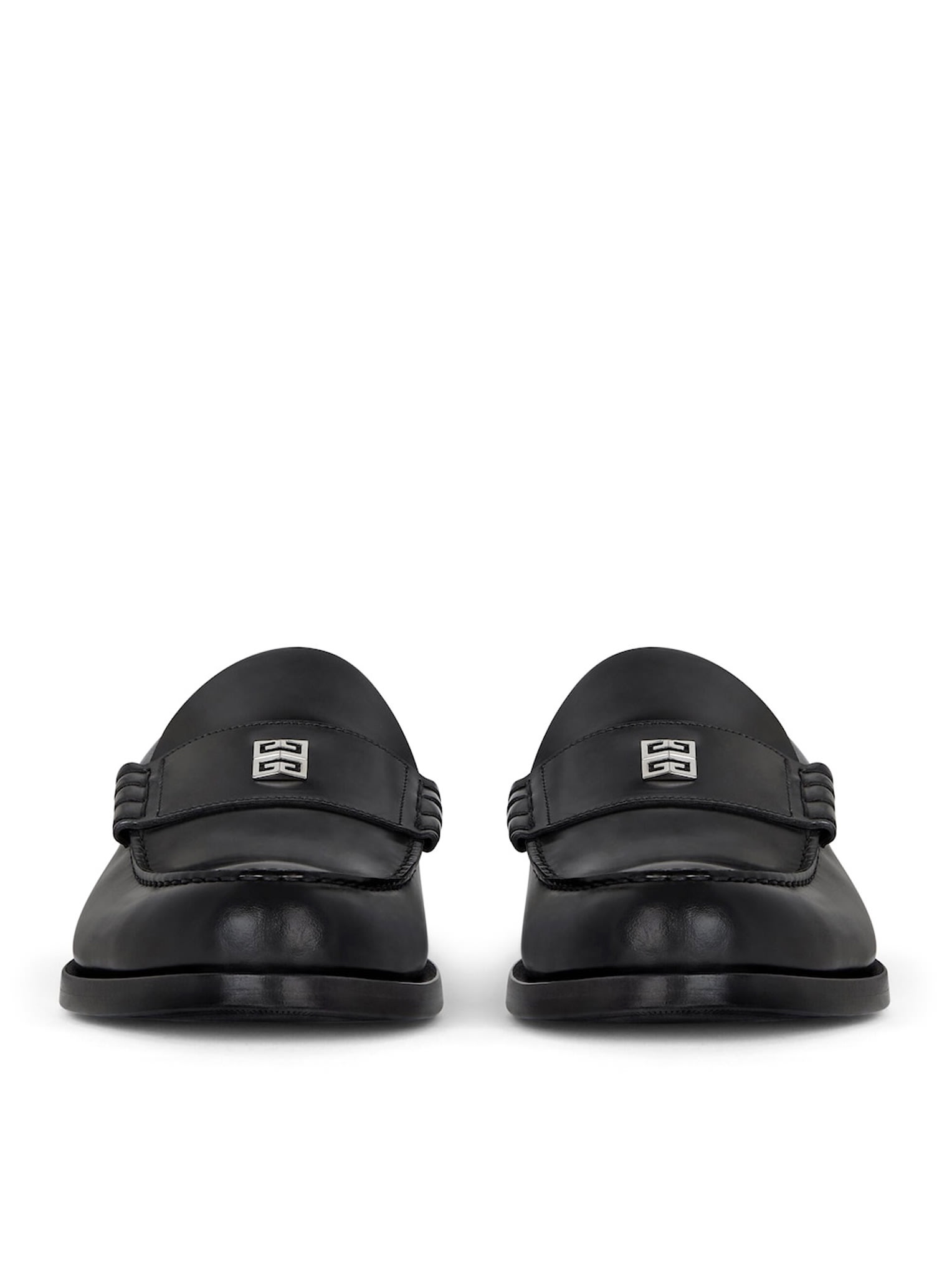 Shop Givenchy Mr G Leather Loafers In Black