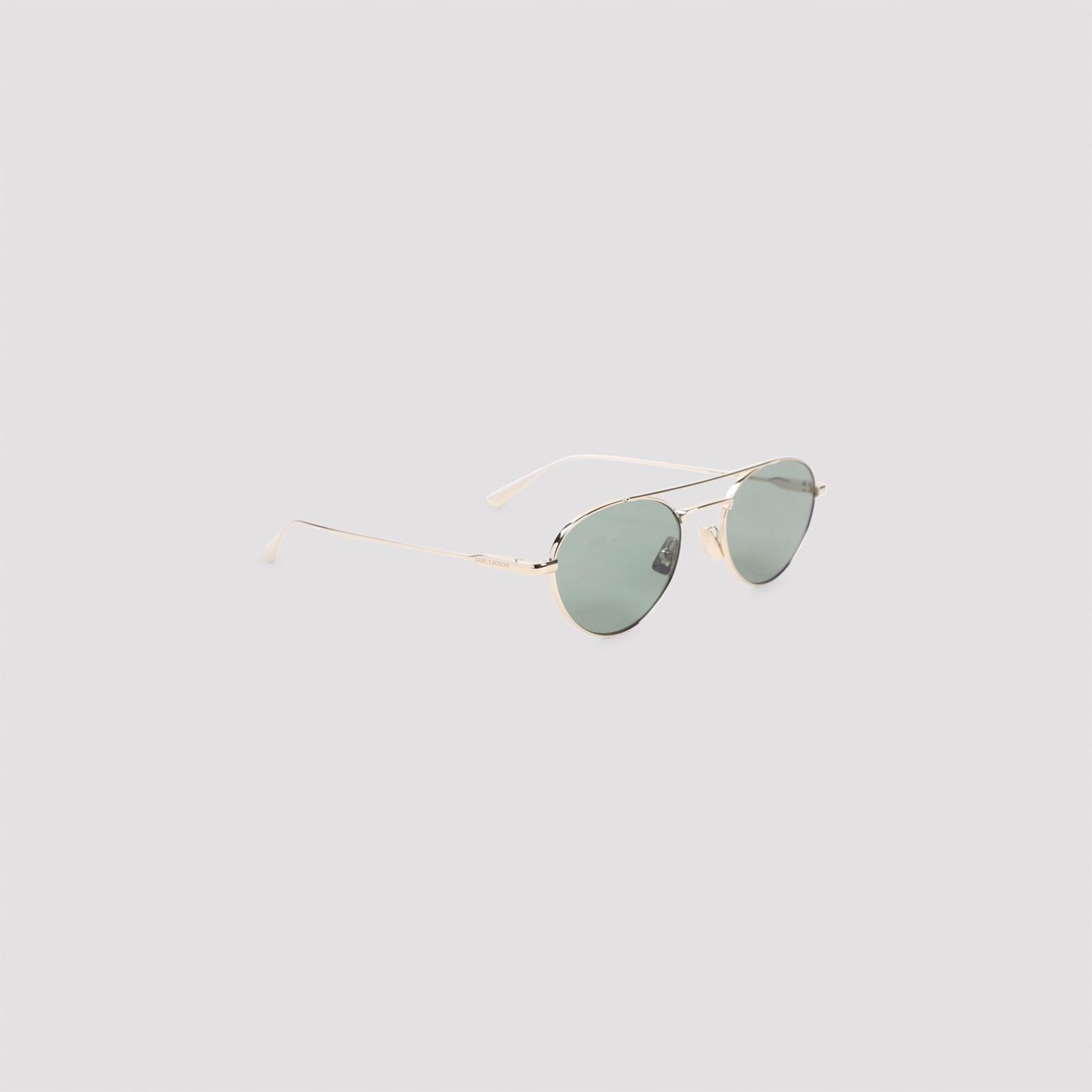 Saint Laurent Sunglasses Metallic In Green