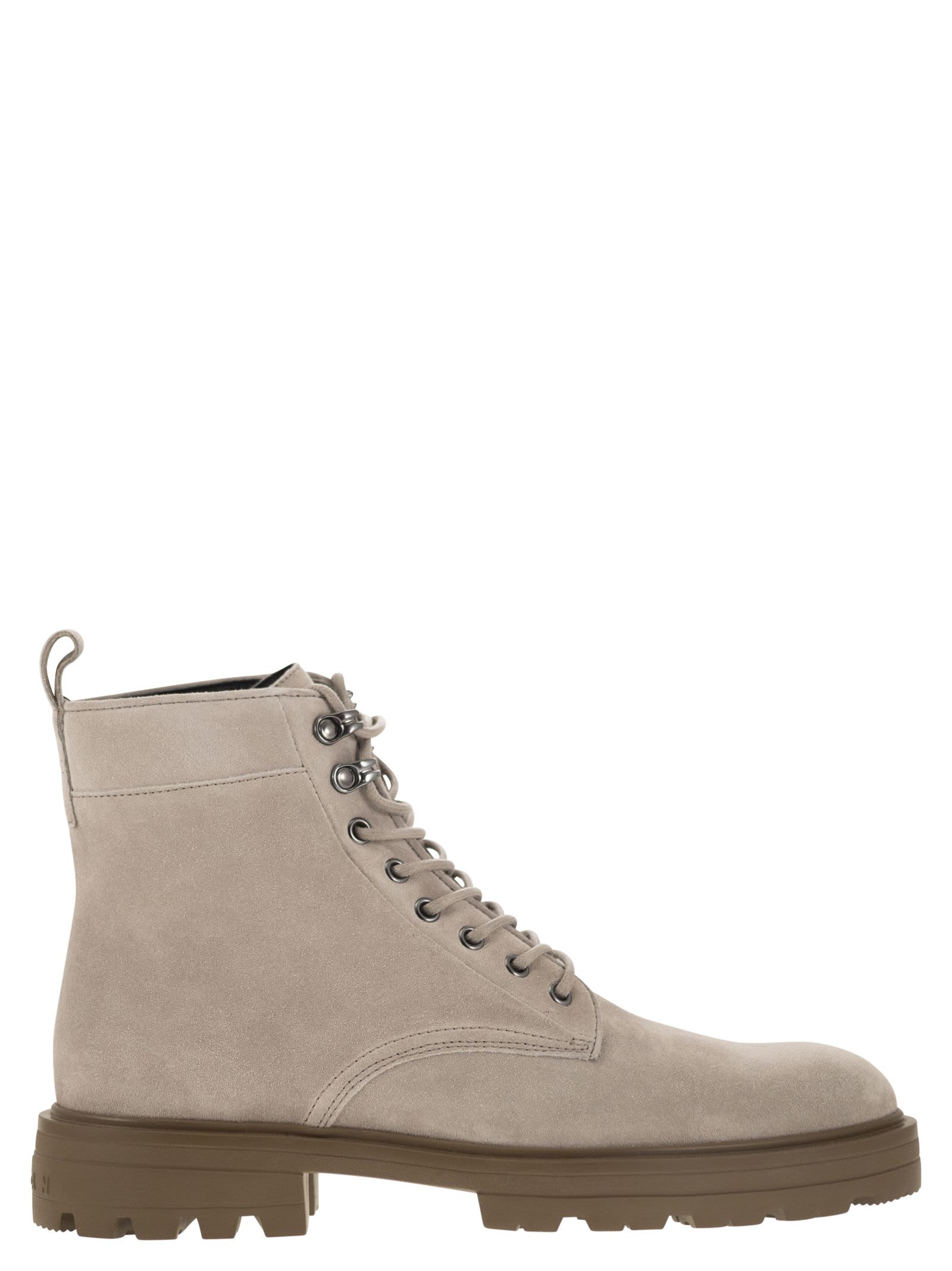 Shop Hogan H673 Suede Boots