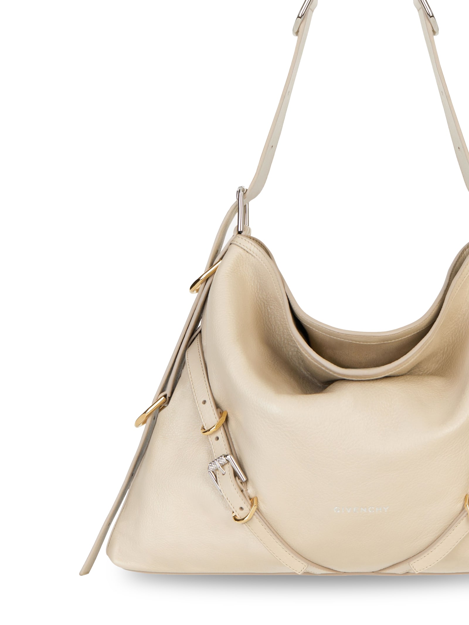 Givenchy Medium Voyou Shoulder Bag In Natural Beige