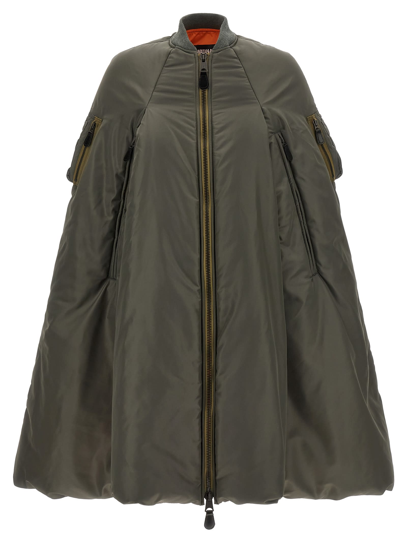 Junya Watanabe Bomber Cape In Green