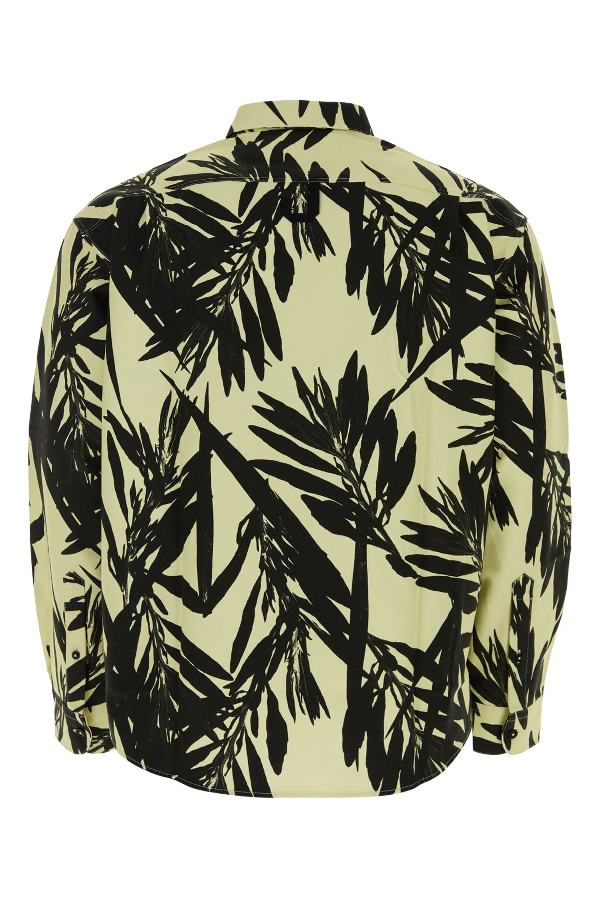 Shop Jacquemus La Chemise Simon In Prtfoliageblackyellow