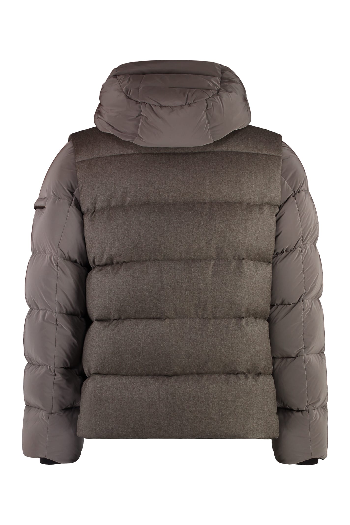 Shop Moorer Casciano Short Down Jacket In Beige